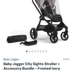 Brand New Baby Jogger City Sights Stroller With Accessories 