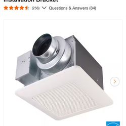 Panasonic WhisperCeiling DC Fan, with Pick-A-Flow Speed Selector 50, 80 or 110 CFM and Flex-Z Fast Installation Bracket