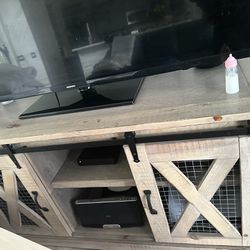 Barndoor Style Tv stand/ Console 