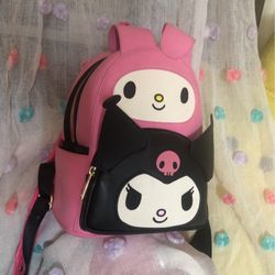 Loungefly Sanrio My Melody Kuromi Double Pocket Mini Backpack