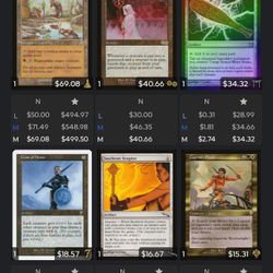 Vintage Magic the Gathering Cards Including An Auto Lifeline 