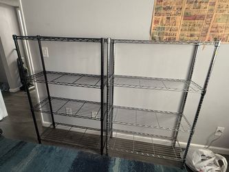 Wire Metal Shelving Units -read description