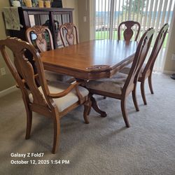 Dining Table And China Hutch