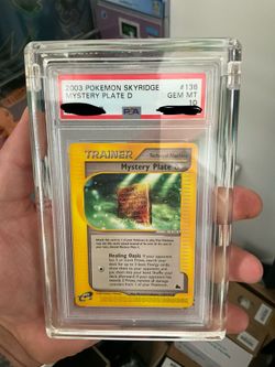 Graded 2003 Pokémon Skyridge Mystery Plate D PSA 10