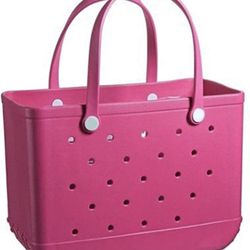 New-OUTDOOR RUBBER TOTE: The Perfect Bag for Fashionable time by the Pool, Camping, RV and Beach Trips