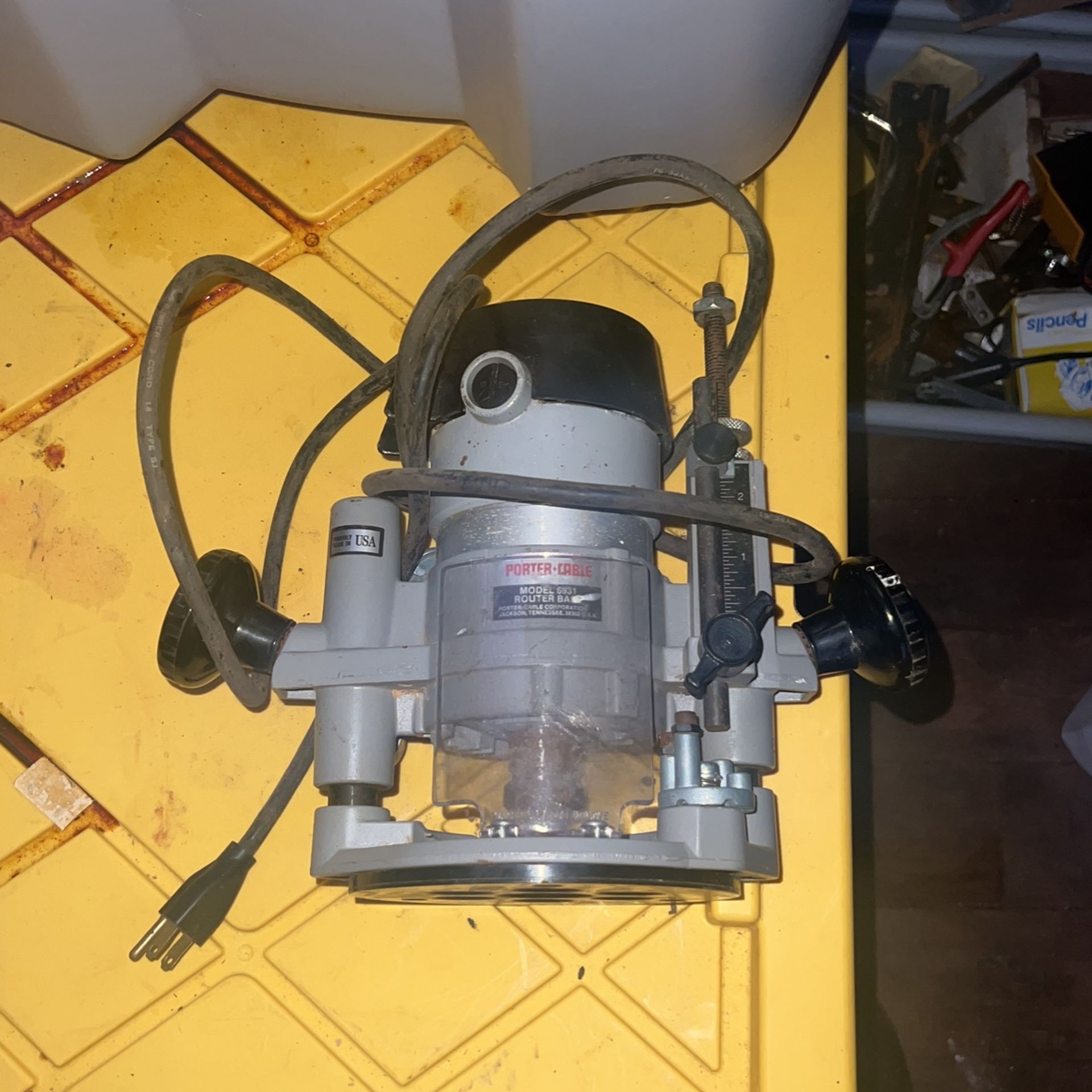 model 6931 porter cable plunge cut router