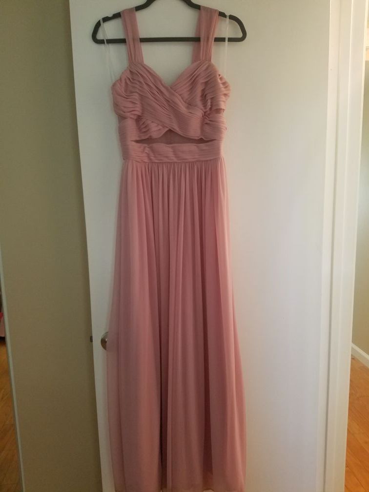 Blush prom dress / pink gown