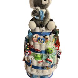 Diaper Cake For A Baby Boy