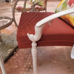 Adorable Vintage Metal DOLPHIN outdoor Patio Dining Set 