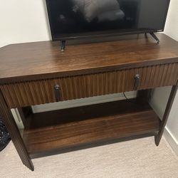 wooden console table