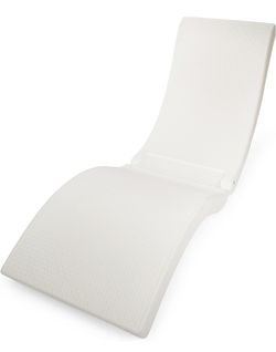 SwimWays Terra Sol Sonoma 2-in-1 Pool Float and Patio Chaise Lounge Chair, White
