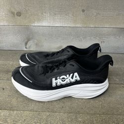 Hoka One One Skyflow Shoes Mens Size 12.5 Black Mesh Running 1155111-BWHT
