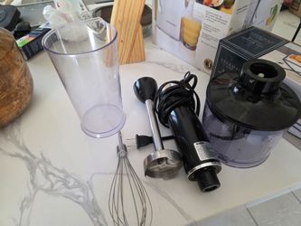Bella Immersion Hand Blender Set chopper and whisker