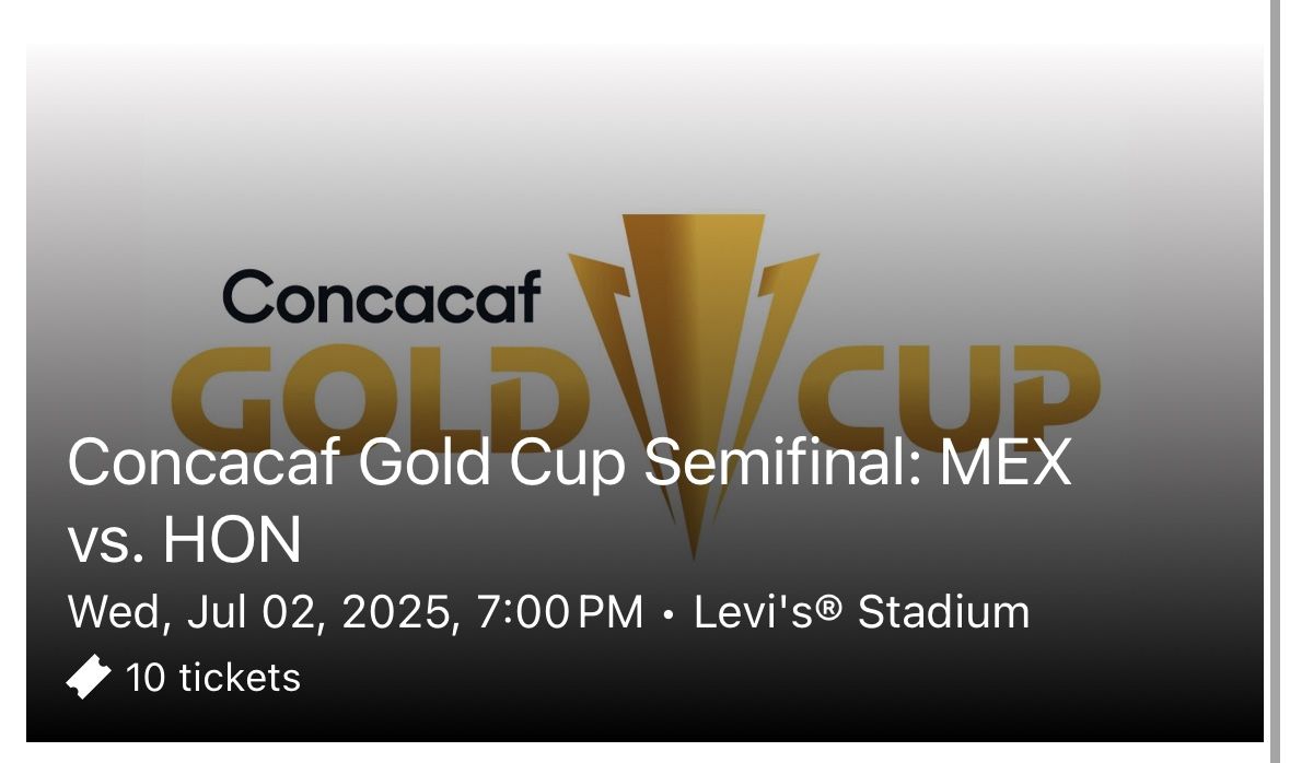 Mexico Vs Honduras @ Levi’s 7/2/25
