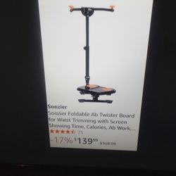 New Folding Ab Twister Board Machine With Workout Screen For Waist Trimming Core Fitness Training Workouts 