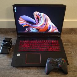 Acer 17.3" Nitro 5 Gaming Laptop - Intel Core i5 10th Gen 4.7ghz, 16GB DDR4,  Nvidia GeForce GTX 1650 GPU (GTA V, Witcher, Red Dead), 512gb Nvme SSD