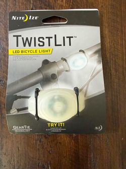 Nite Ize LED white bicycle light, brand new