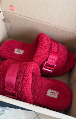 Ugg W Fluffita Red Slides