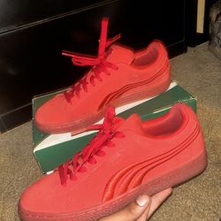 Red Suede Puma 