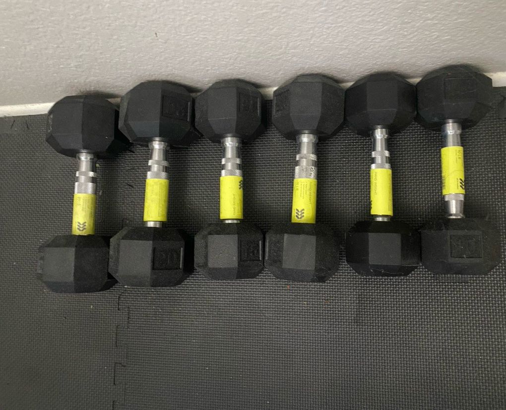 Brand New Set/pair Of 10-15-20 Pound Dumbbells 
