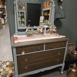 Refinished Dresser with mirror