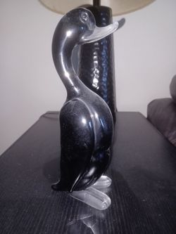 Murano hand blown glass 10" duck from Italy
