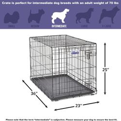 Midwest Homes For Pets Newly Enhanced Single Door Crate Dog Crate