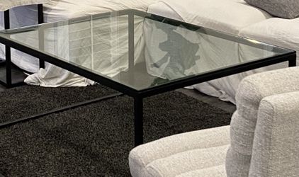 Large Glass Coffee Table (I Think From Pottery Barn) Needs Repainting $120 OBO