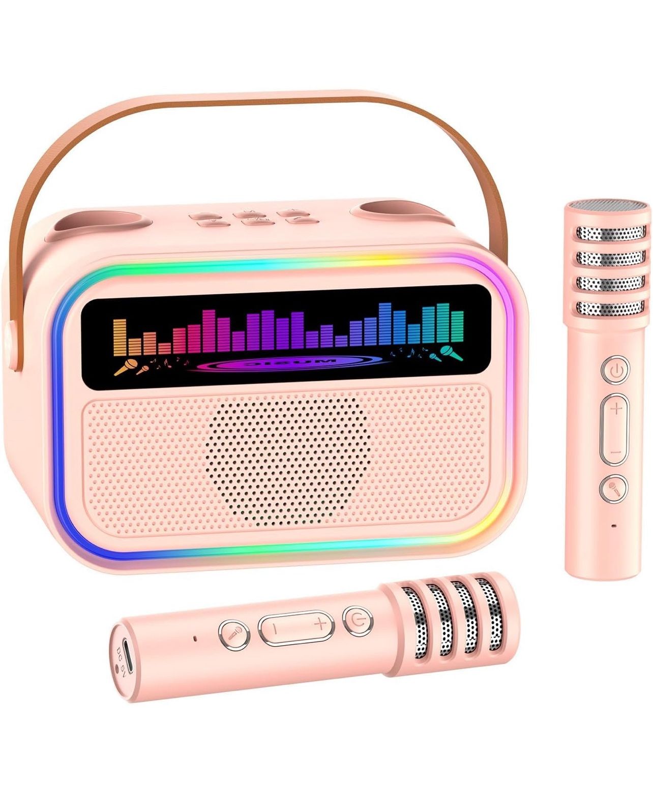 Portable Bluetooth Speaker with 2 Wireless Microphones(never Used)