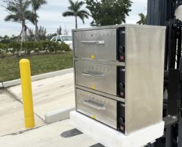 NSF Stainless Steel Three Drawer Food Warmer HW-3P