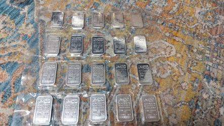 1 oz sheet of Johnson Matthey silver