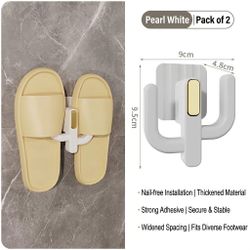 Wall-Mounted Punch-Free Bathroom Slipper Rack & Shoe Hanger
