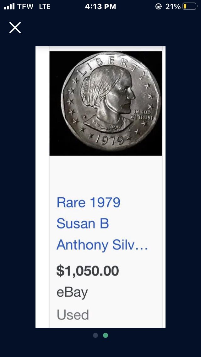Susan B anthony coin 1979