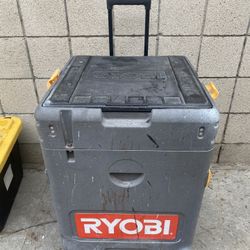 Ryobi 18V cordless 8-1/4 inch miter saw  With Battery And Charger And Storage Box