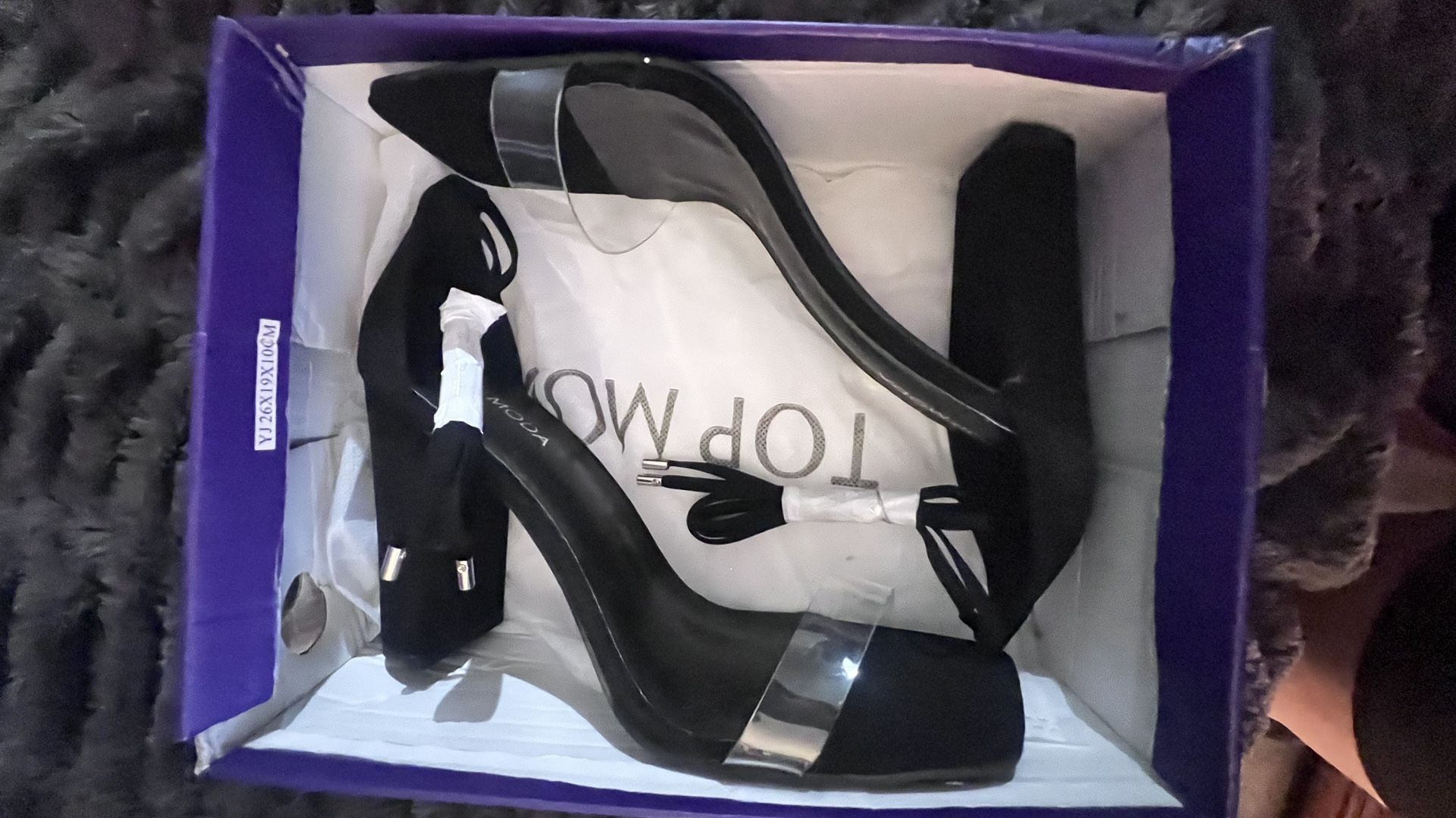 Black Hills with clear strap lace up