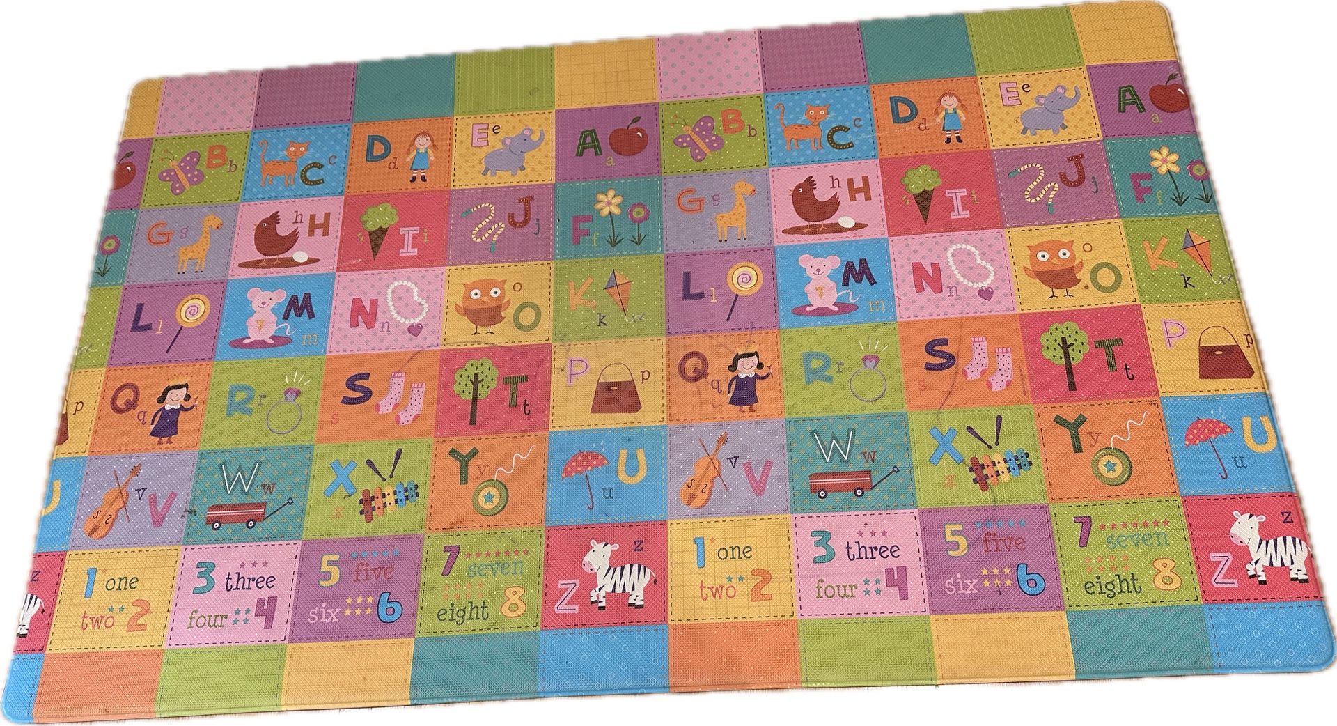 Dwinguler Reversible Large Heavy Duty Kids Playmat Eco-friendly 