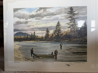 John Robert White “First Fish of the Day” Print