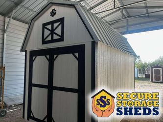 8×12 Lofted Barn Shed — Double Doors, Ready to Own