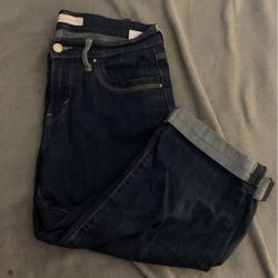 Levi cropped denim TWO pairs.