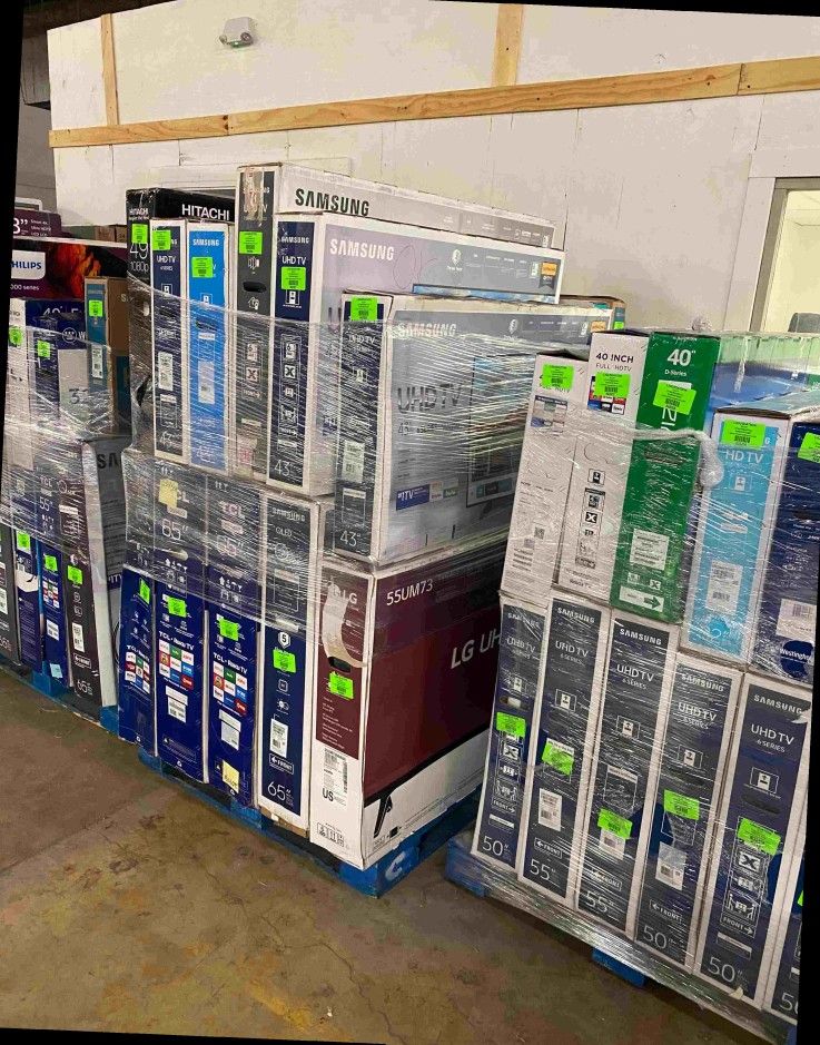 Pallets of TVs CHEAP Huge TV Liquidation in