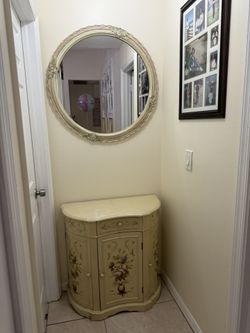 Cabinet And Mirror