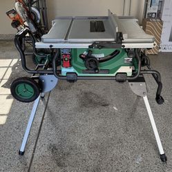 Hitachi C10RJ 10” Table Saw With Stand