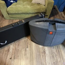 Electric Guitar With Amplifier Mixer 