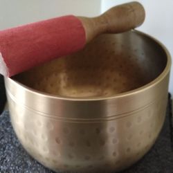Gold Color Deep Brass Singing Bowl