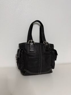 Vintage Coach Black Leather purse