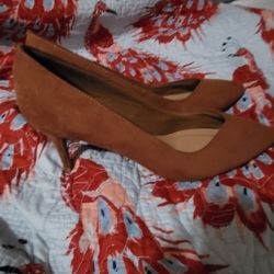 About 2 Inch Heel Btown Swade Only Worn Once.