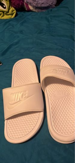 White nikes Men size 9