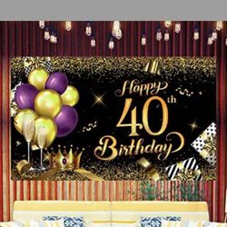 40th Birthday Banner