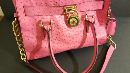 Michael Kros pink leather purse