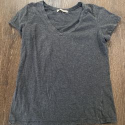 Junior Girls Gray V Neck Shirt Size Large By Active Basic #5